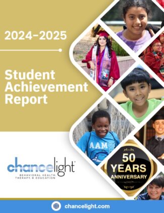cover of the 2024-2025 student achievement report for chancelight